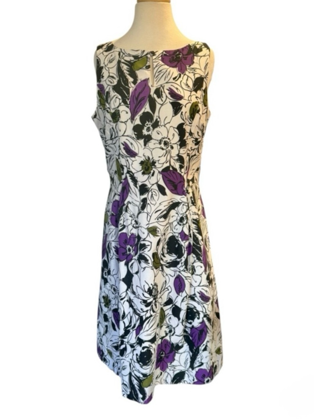 Jessica Howard Sleeveless Floral Fit & Flare Knee Length Dress Size 12